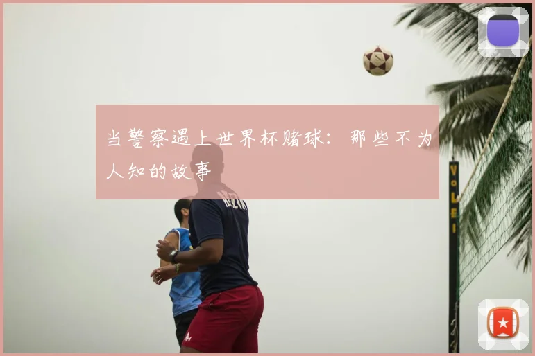当警察遇上世界杯赌球：那些不为人知的故事